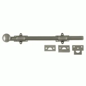 12 Inch Deltana Heavy Duty Surface Bolt (Antique Nickel Finish)