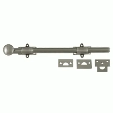 12 Inch Deltana Heavy Duty Surface Bolt (Antique Nickel Finish)