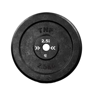 1" Standard Cast Iron Weight Plates 0.5kg - 25kg - Single Plates