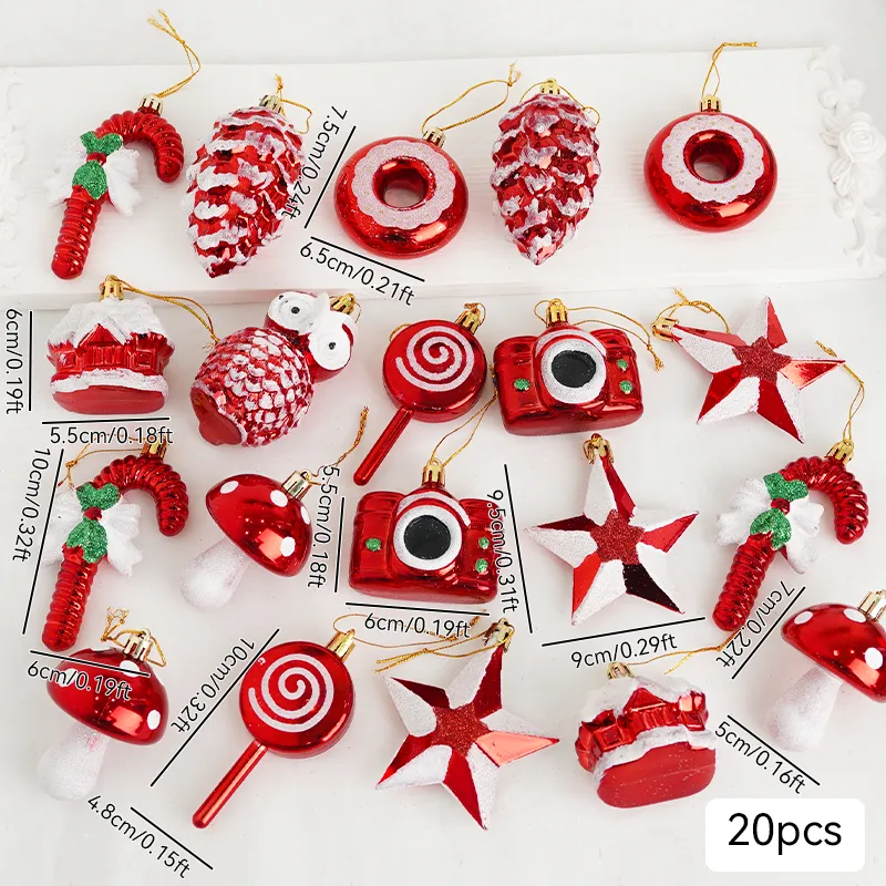 20/50/100pcs Christmas Decorations Christmas Tree Small Pendant C0005