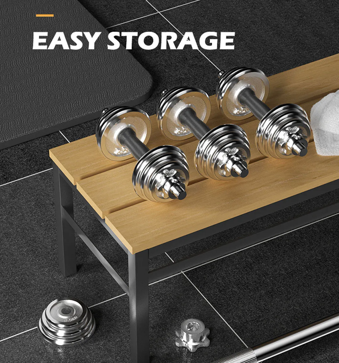 20KG Dumbbell Set Weight Dumbbells Home Gym Training Fitness BarBell Equipment Case