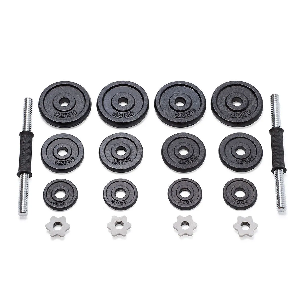 20KG Dumbbell Set Weight Dumbbells Home Gym Training Fitness BarBell Equipment Case