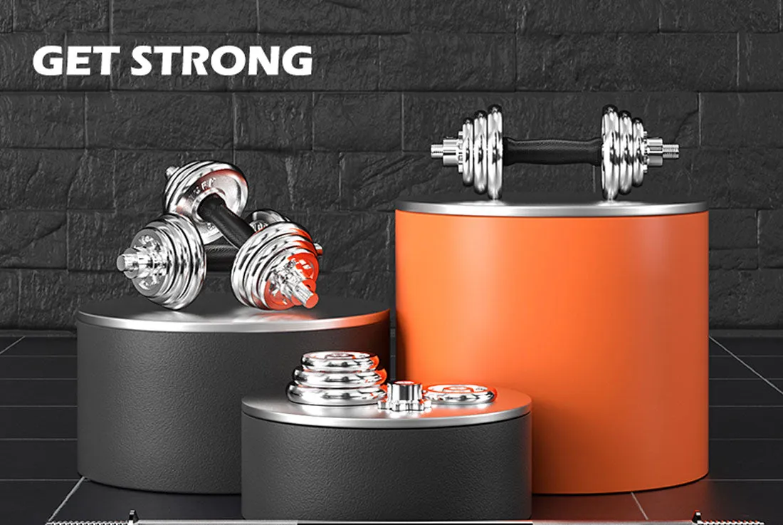 20KG Dumbbell Set Weight Dumbbells Home Gym Training Fitness BarBell Equipment Case