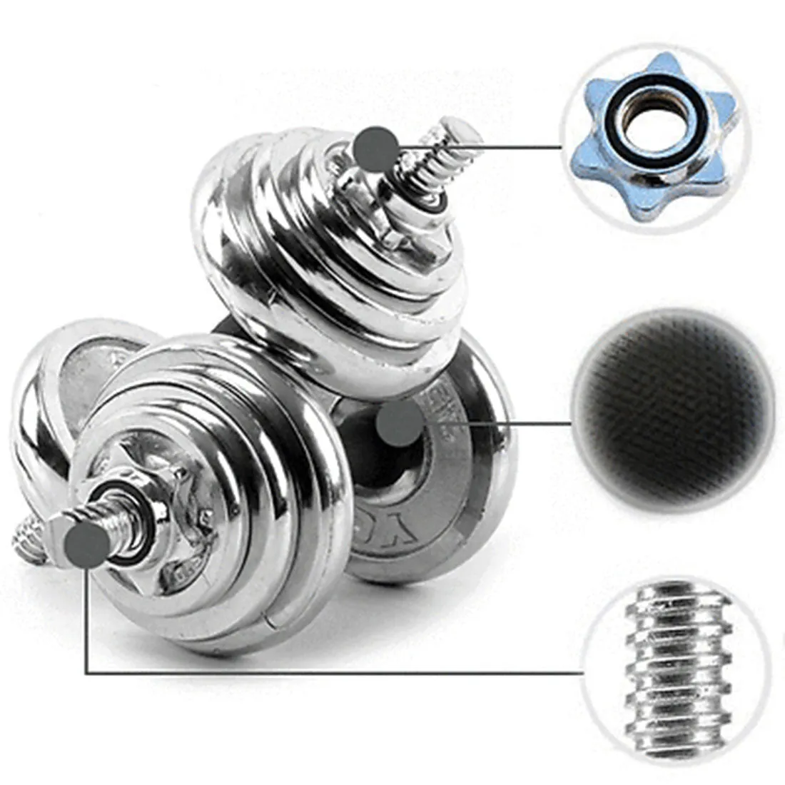 20KG Dumbbell Set Weight Dumbbells Home Gym Training Fitness BarBell Equipment Case