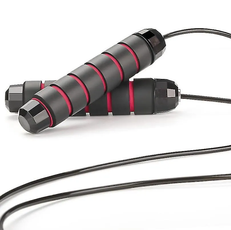 2Pcs red Jump Rope Tangle-free With Ball Bearings Rapid Speed Skipping Rope Cable AZ19583
