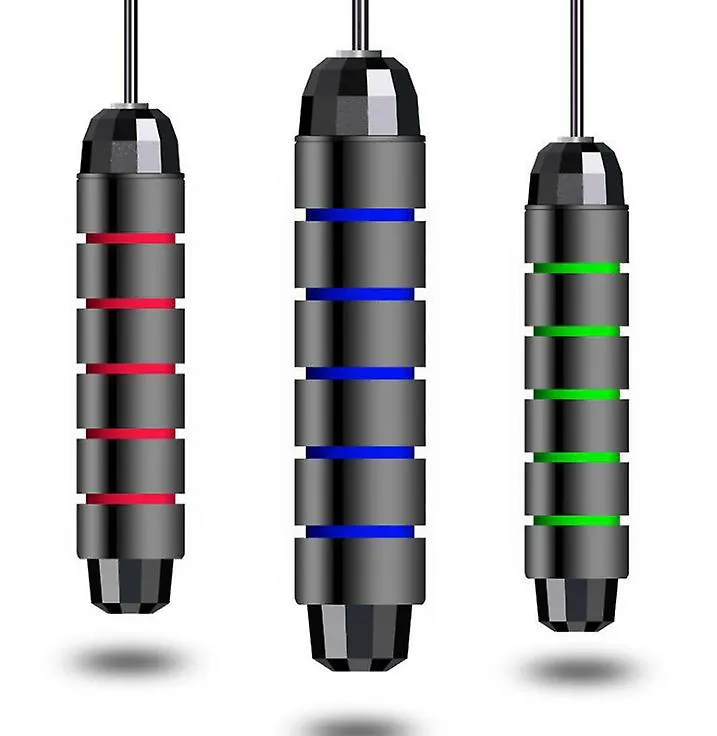 2Pcs red Jump Rope Tangle-free With Ball Bearings Rapid Speed Skipping Rope Cable AZ19583