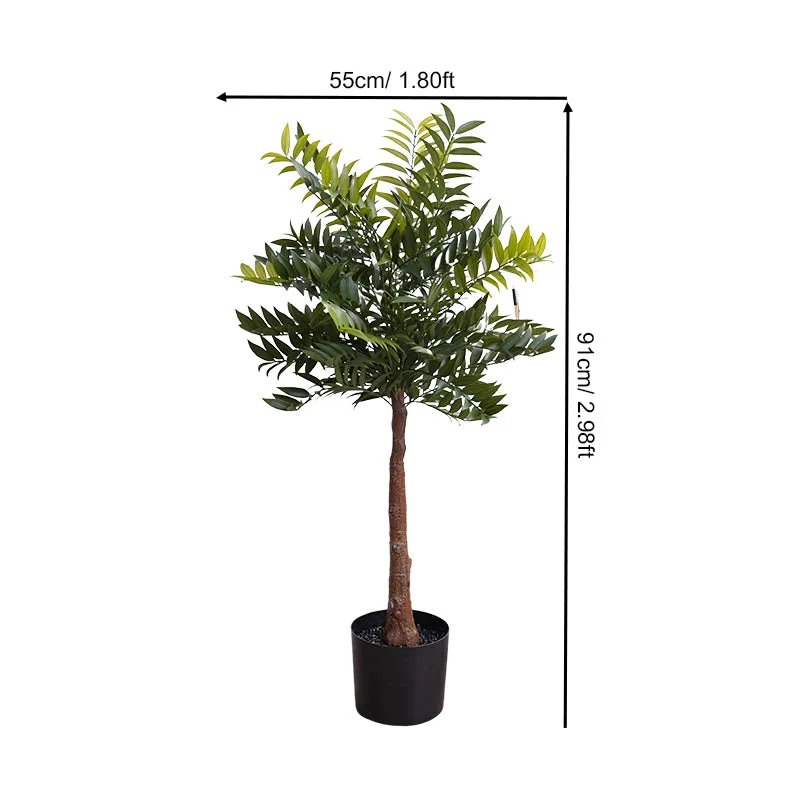A203783 203781 203779 2.16/2.98/3.74ft Artificial Real Touch Green Tree Plants