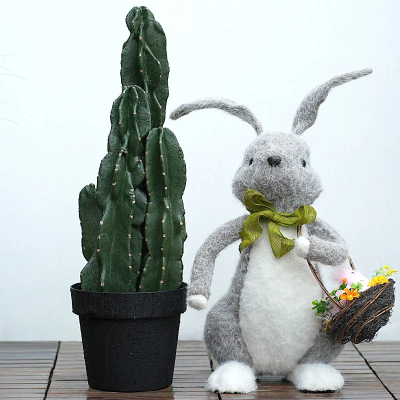 A2088103 2.2ft Artificial Green Succulent Tropical Plant Cactus Home Balcony Decor Props