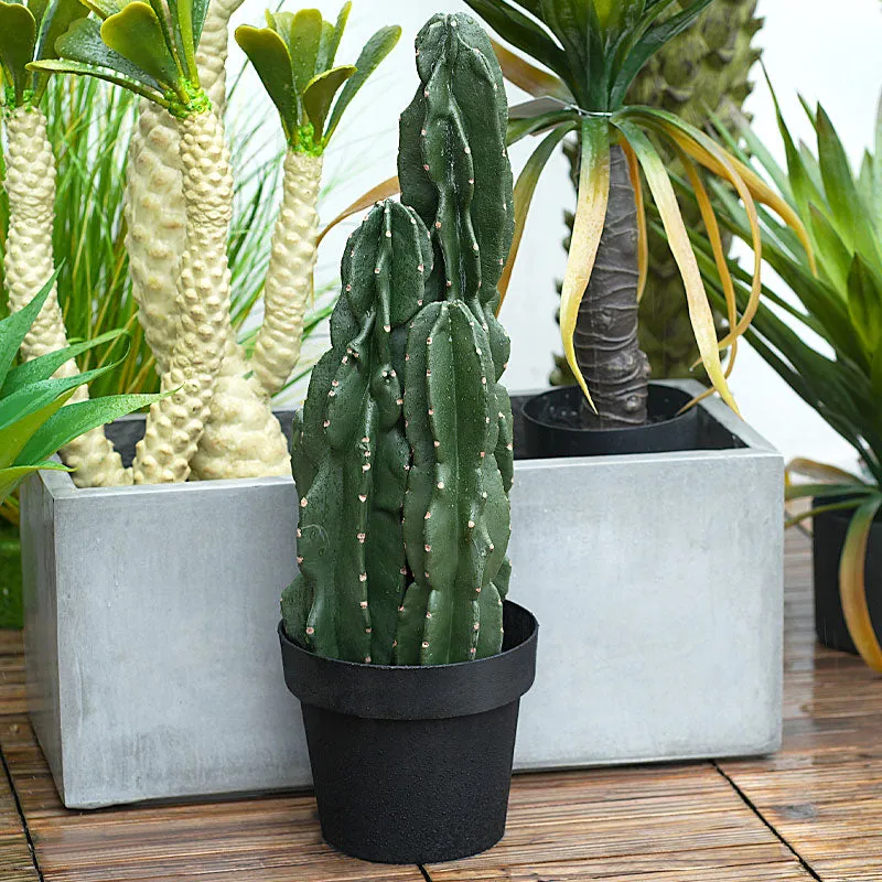 A2088103 2.2ft Artificial Green Succulent Tropical Plant Cactus Home Balcony Decor Props