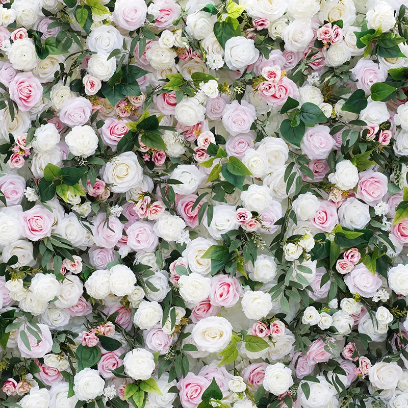 A7773 Willow leaf Roll Up Cloth 5D Flower Wall Arrangement Wedding Backdrop Decor