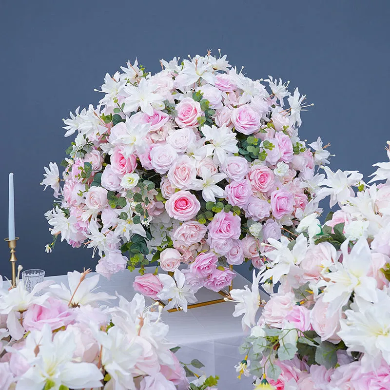 A8677 Pink Series 80cm Flower Balls Wedding Table Centerpieces Decor
