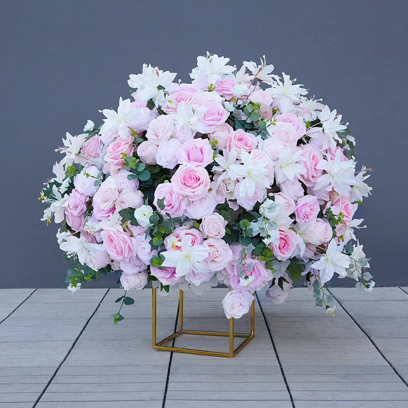 A8677 Pink Series 80cm Flower Balls Wedding Table Centerpieces Decor