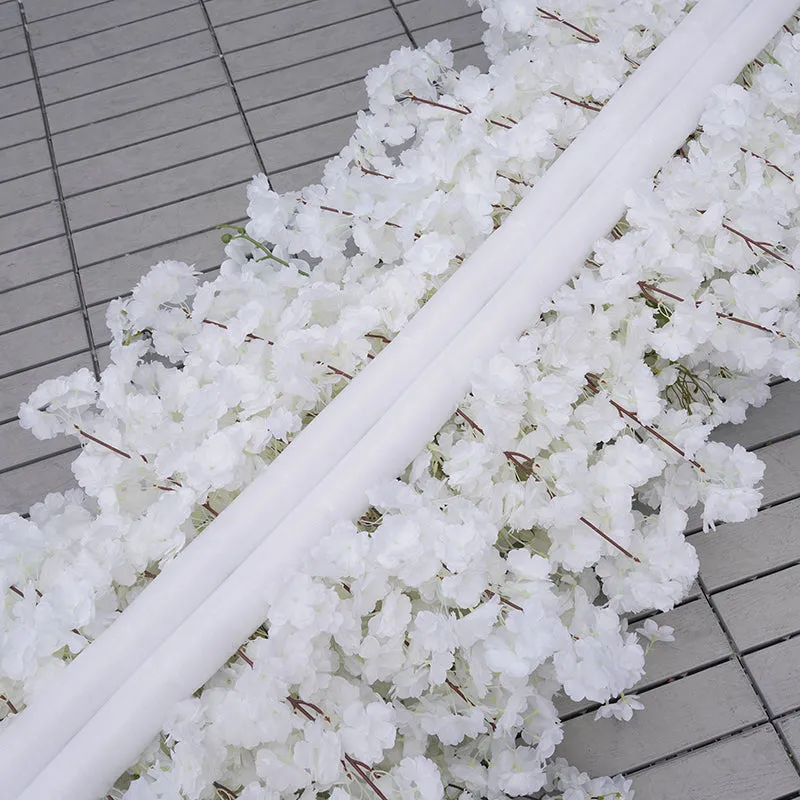 A8742 White Cherry Blossom Arrangement Wedding Backdrop Arch Frame Decor