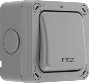 BG WP14-02 Weatherproof Nexus Storm 20AX 1G 2-Way Retractive Switch(PRESS)