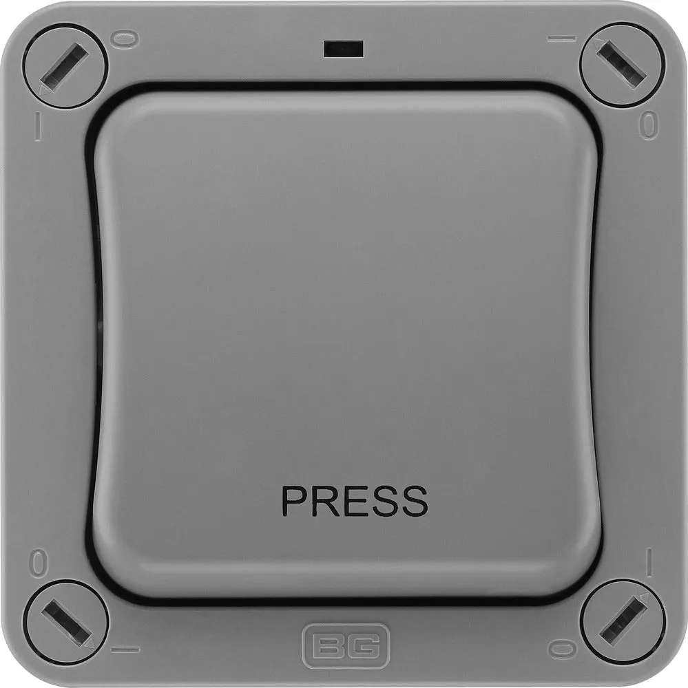 BG WP14-02 Weatherproof Nexus Storm 20AX 1G 2-Way Retractive Switch(PRESS)