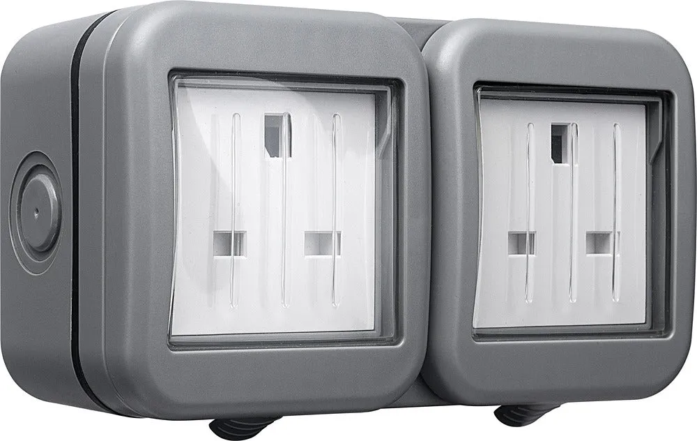 BG WPB24 Weatherproof IP55 13A 2G Unswitched Socket