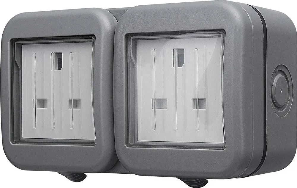 BG WPB24 Weatherproof IP55 13A 2G Unswitched Socket