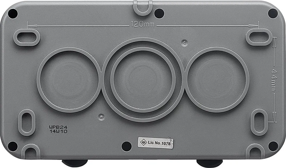 BG WPB24 Weatherproof IP55 13A 2G Unswitched Socket