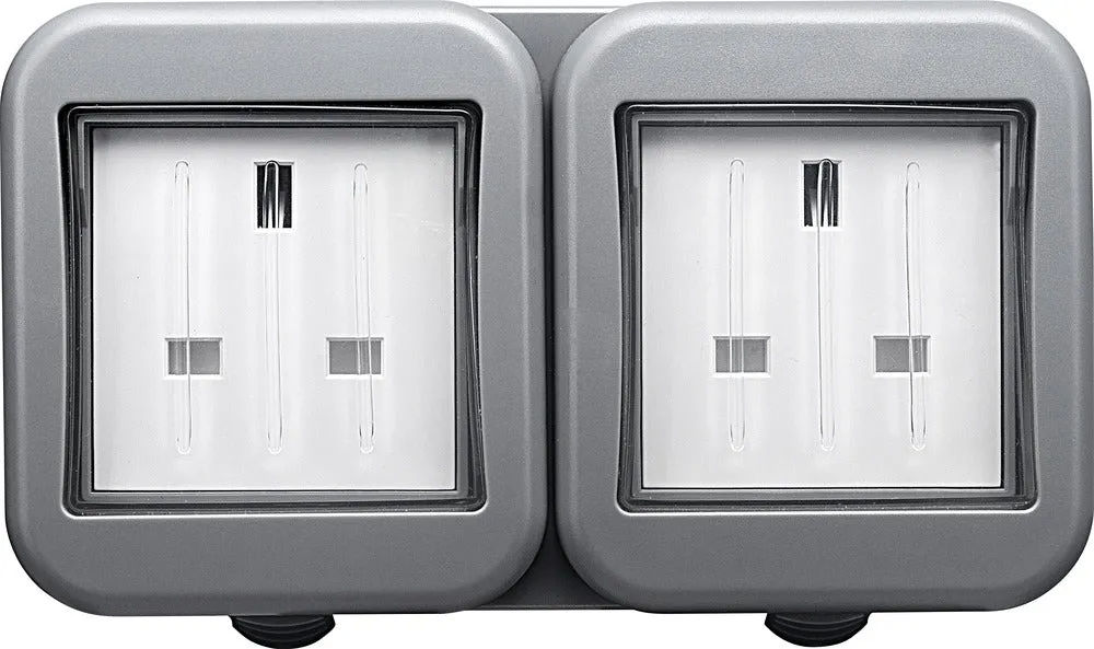 BG WPB24 Weatherproof IP55 13A 2G Unswitched Socket