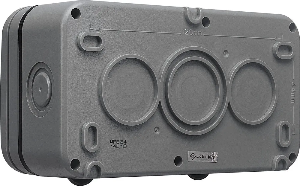 BG WPB24 Weatherproof IP55 13A 2G Unswitched Socket
