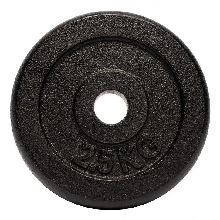 Cast Iron Dumbbell 25mm Dia Dia Set 15KG - Black/Red