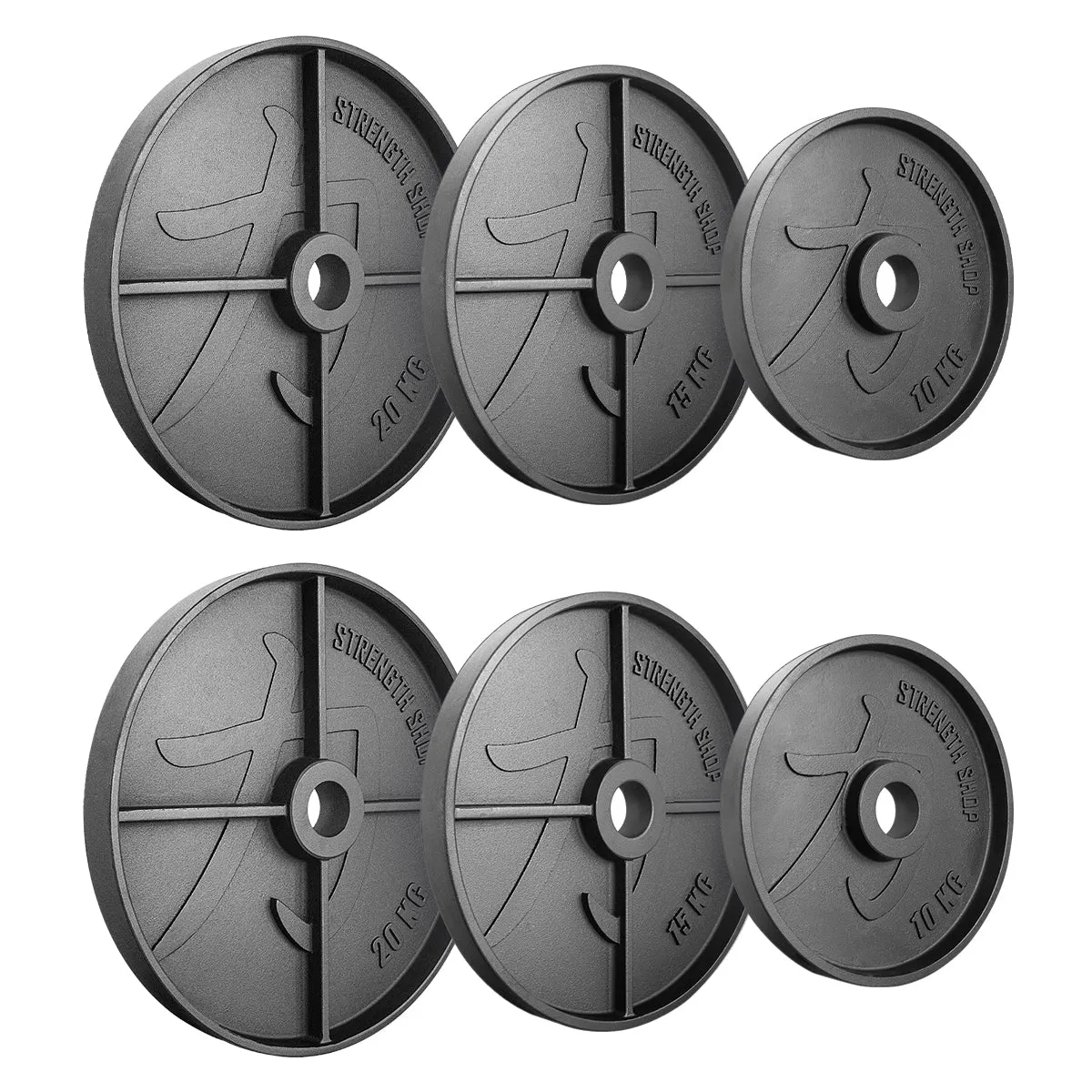 Deep Dish Cast Iron Plates, 1.25kg-20kg