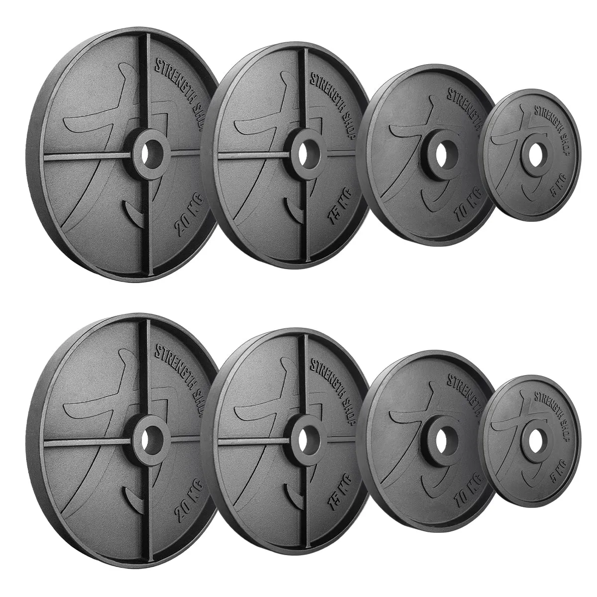 Deep Dish Cast Iron Plates, 1.25kg-20kg