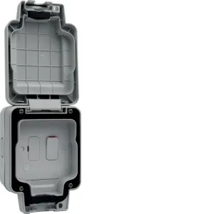 Hager WXPSSU83FO Sollysta Weatherproof IP66 13A DP Swiched Fused Connection Unit & Flex Outlet
