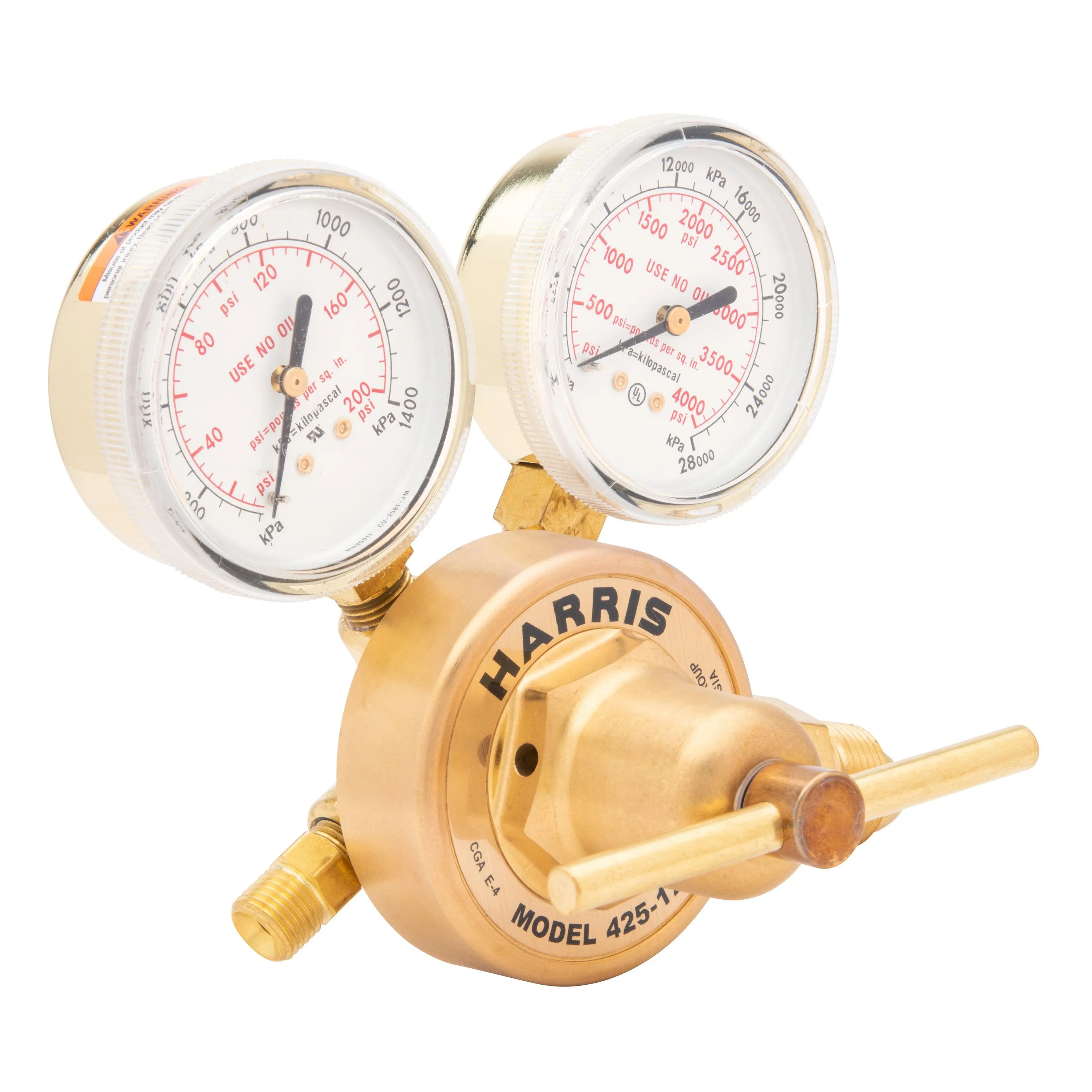 Harris 425-15-580 Heavy Duty Ar, He, N2 Regulator - 3000837