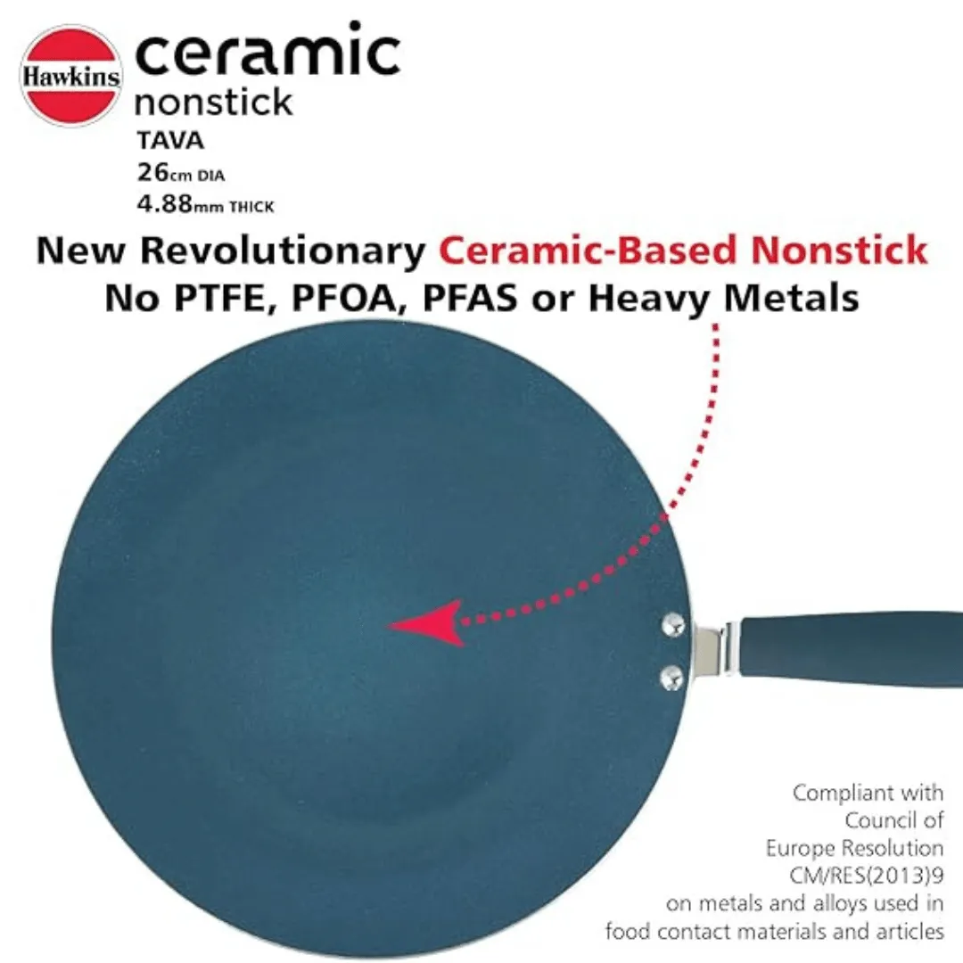 Hawkins Ceramic Nonstick Tava 26 cm (ICT26)