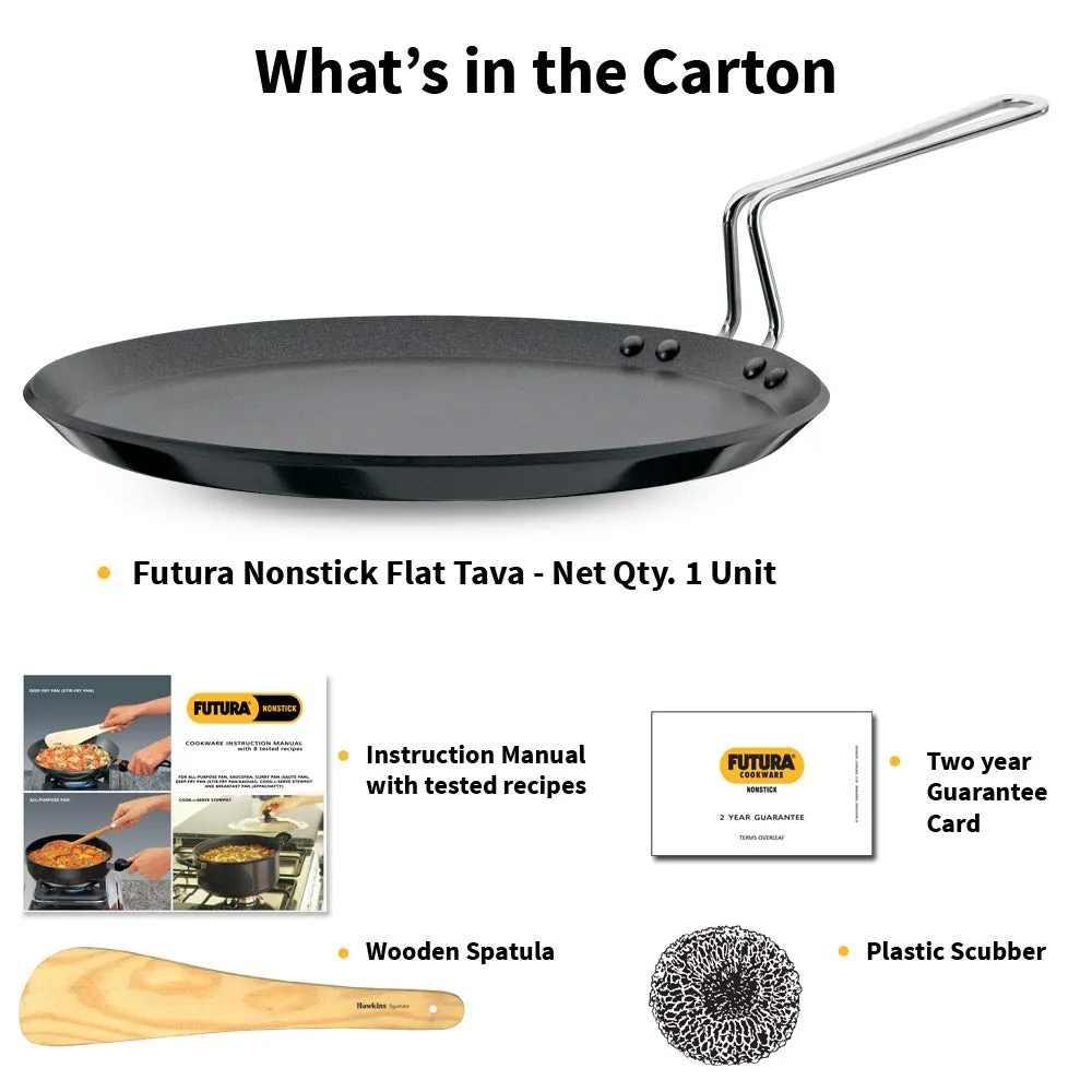 Hawkins Futura Nonstick 30 cm, (Griddles) Flat Tava 4.88 mm - NFT 30