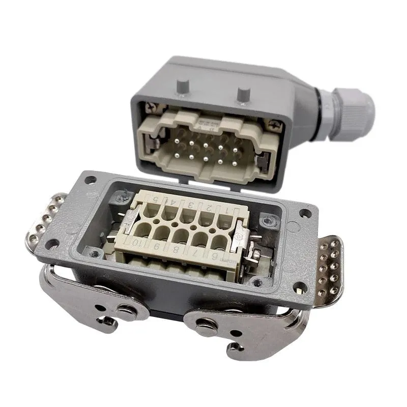 Heavy Duty Connectors HDC-HE-010-1/2/3/4 F/M 10pin 16A