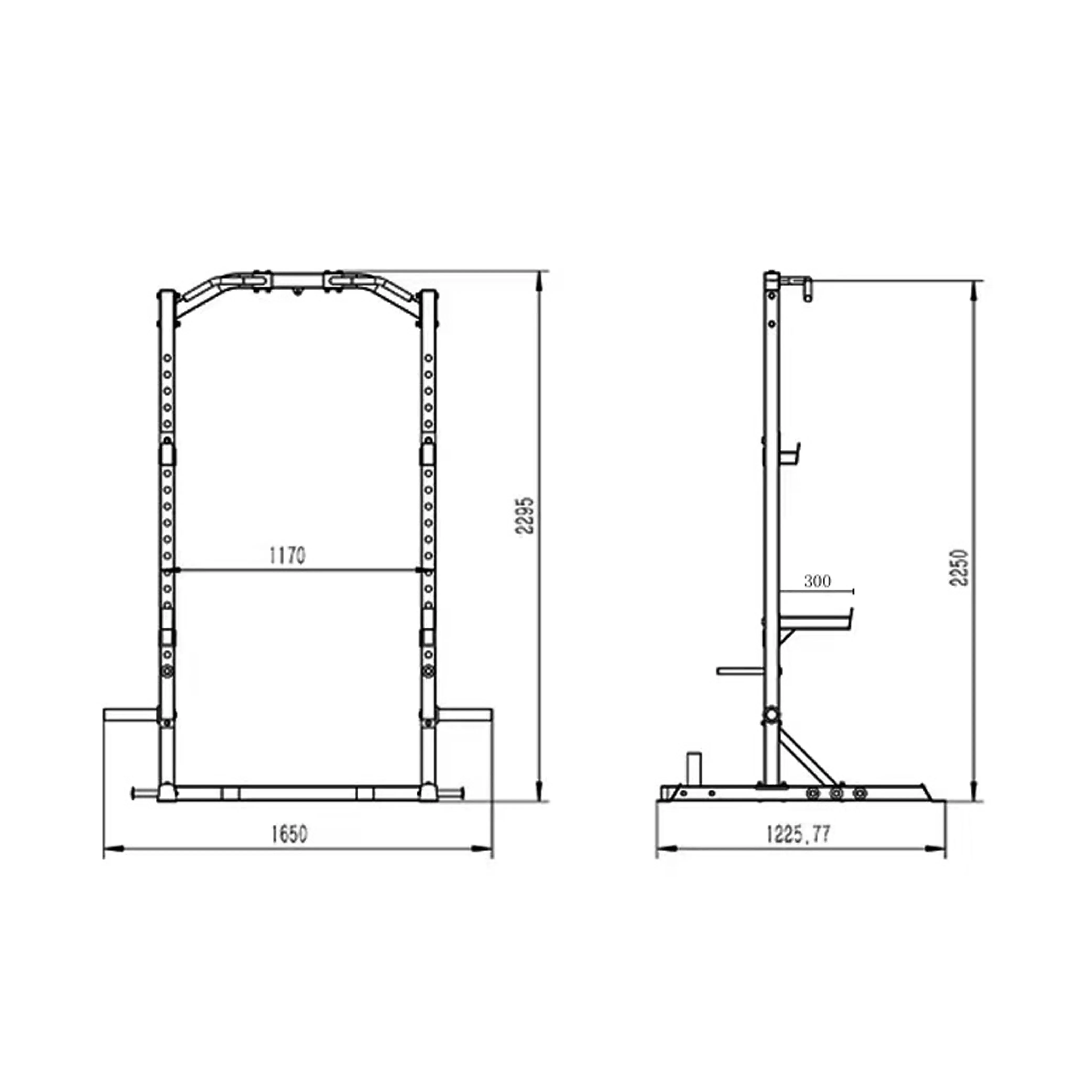 Heavy Duty Half Squat Rack