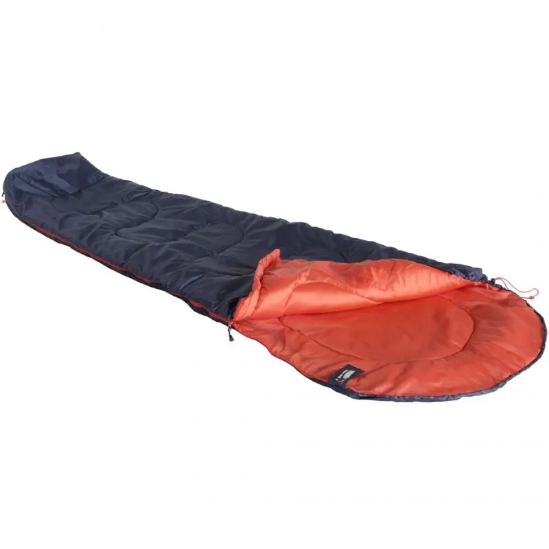 High Peak Action 250 Sleeping Bag 225x80x50cm - Black/Orange