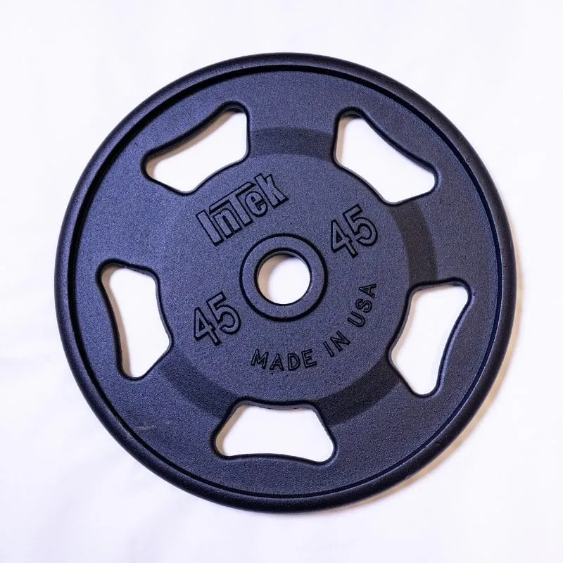 Intek Strength Kraft Series Cast Iron Olympic Plates