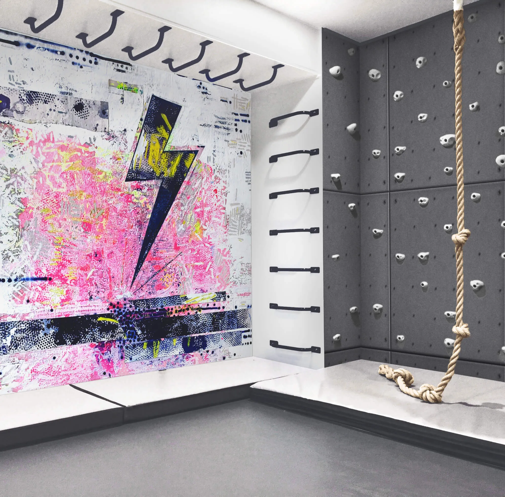 Kids Indoor Knotted Climbing Rope