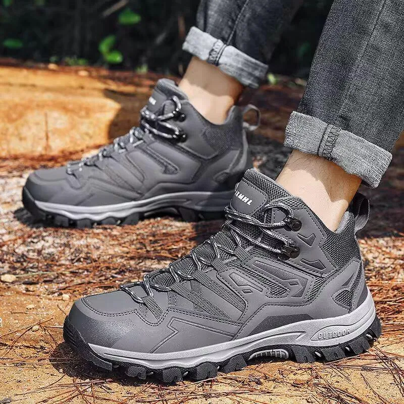 Men's Non-slip Waterproof Outdoor Hiking Shoes for Trekking, Climbing, and Camping