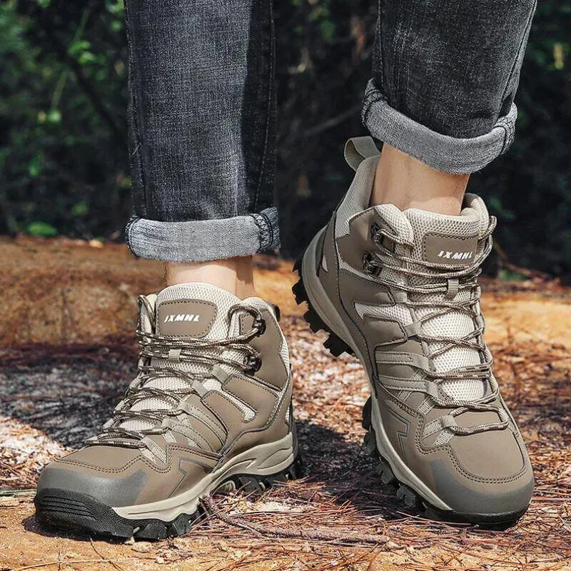 Men's Non-slip Waterproof Outdoor Hiking Shoes for Trekking, Climbing, and Camping