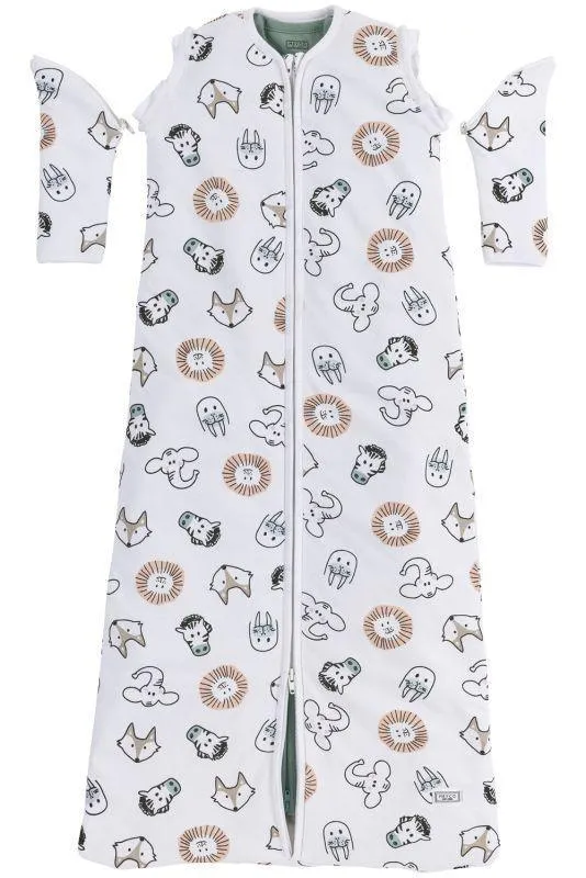 Meyco Baby Sleeping Bag - All Seasons, 6m-3Y - in Animal Design