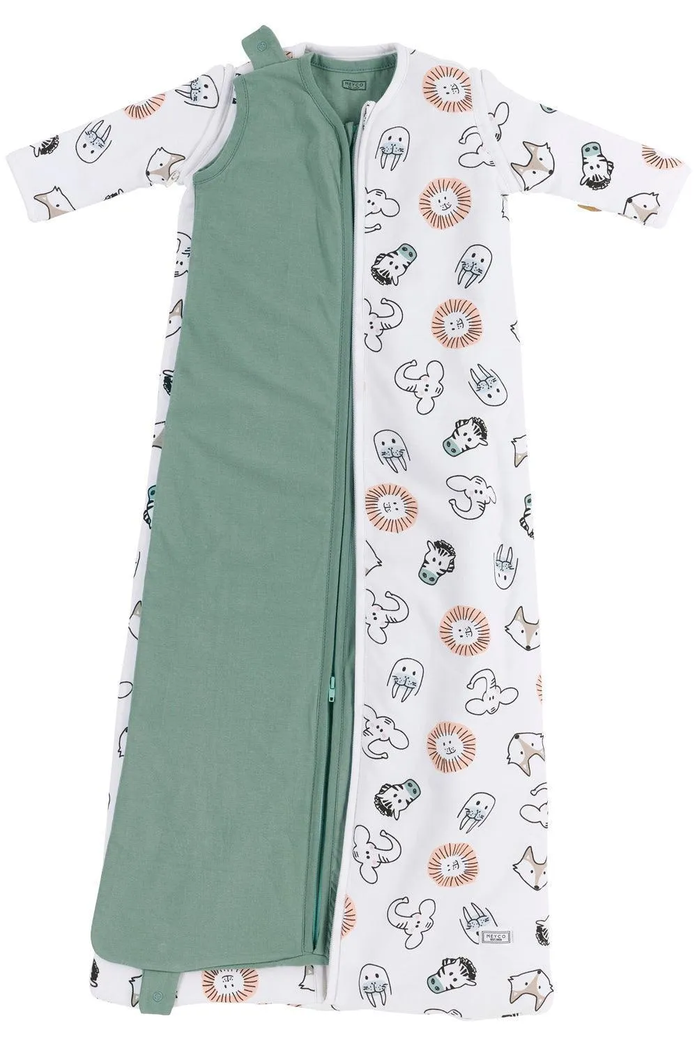 Meyco Baby Sleeping Bag - All Seasons, 6m-3Y - in Animal Design