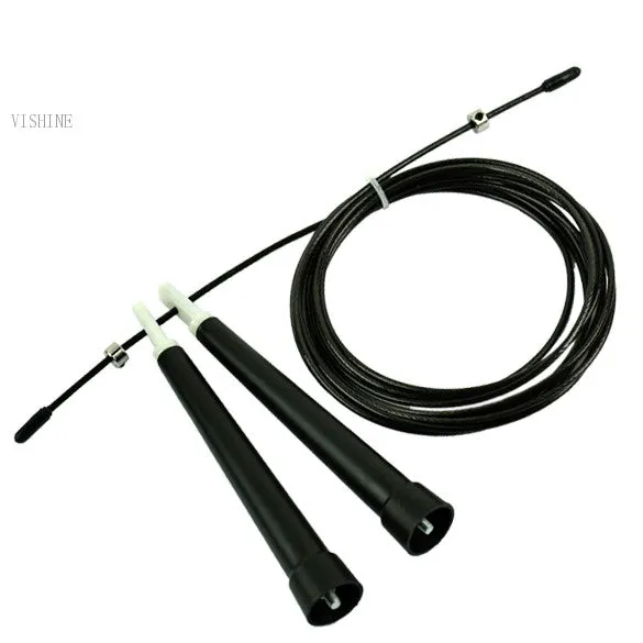 PowerFit Black Adjustable Speed Rope Tool Included