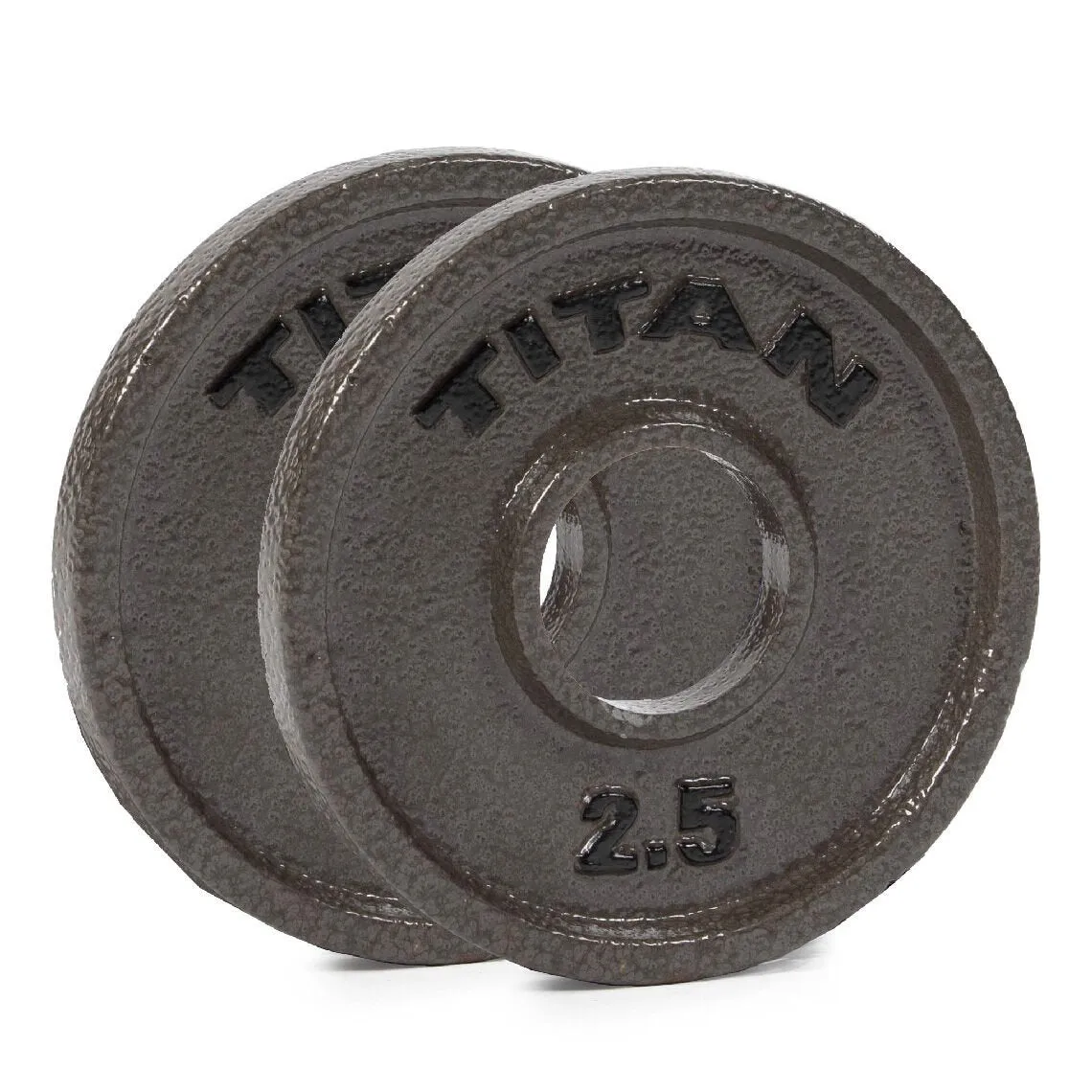 Scratch and Dent - 2.5 LB Pair Cast Iron Olympic Plates - FINAL SALE