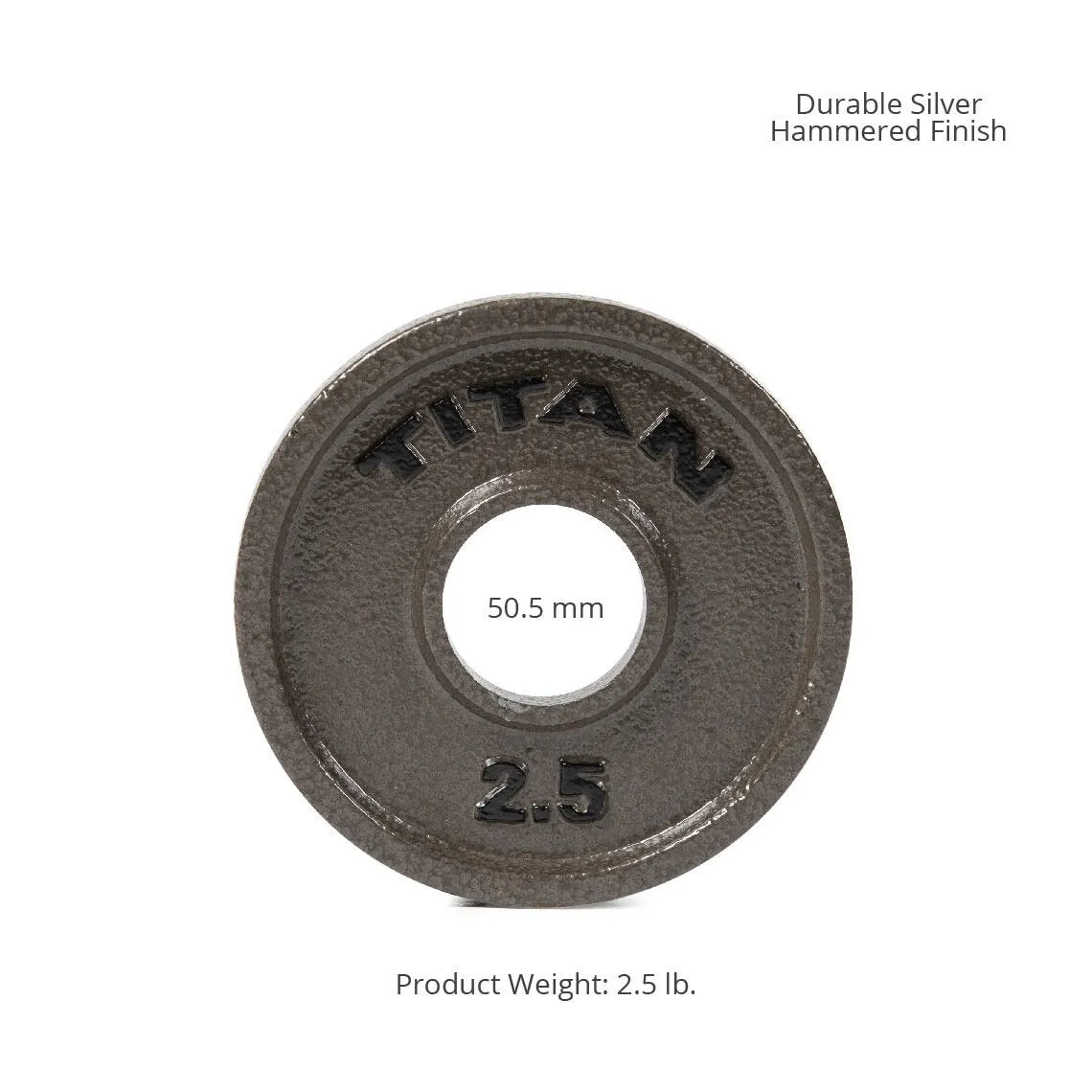 Scratch and Dent - 2.5 LB Pair Cast Iron Olympic Plates - FINAL SALE