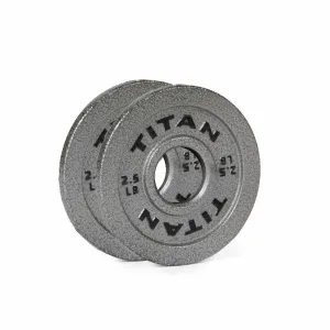 Scratch and Dent - 2.5 LB Pair Silver Series Cast Iron Olympic Plates - FINAL SALE