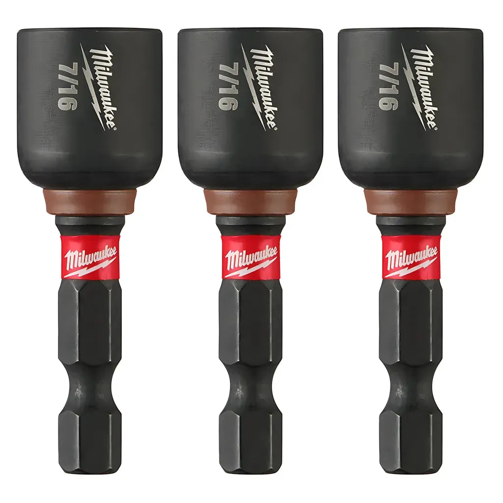 SHOCKWAVE Impact Duty™ 7/16” x 1-7/8” Magnetic Nut Driver 3PK