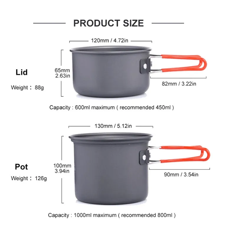 Ultralight Non-Stick Camping Cookware