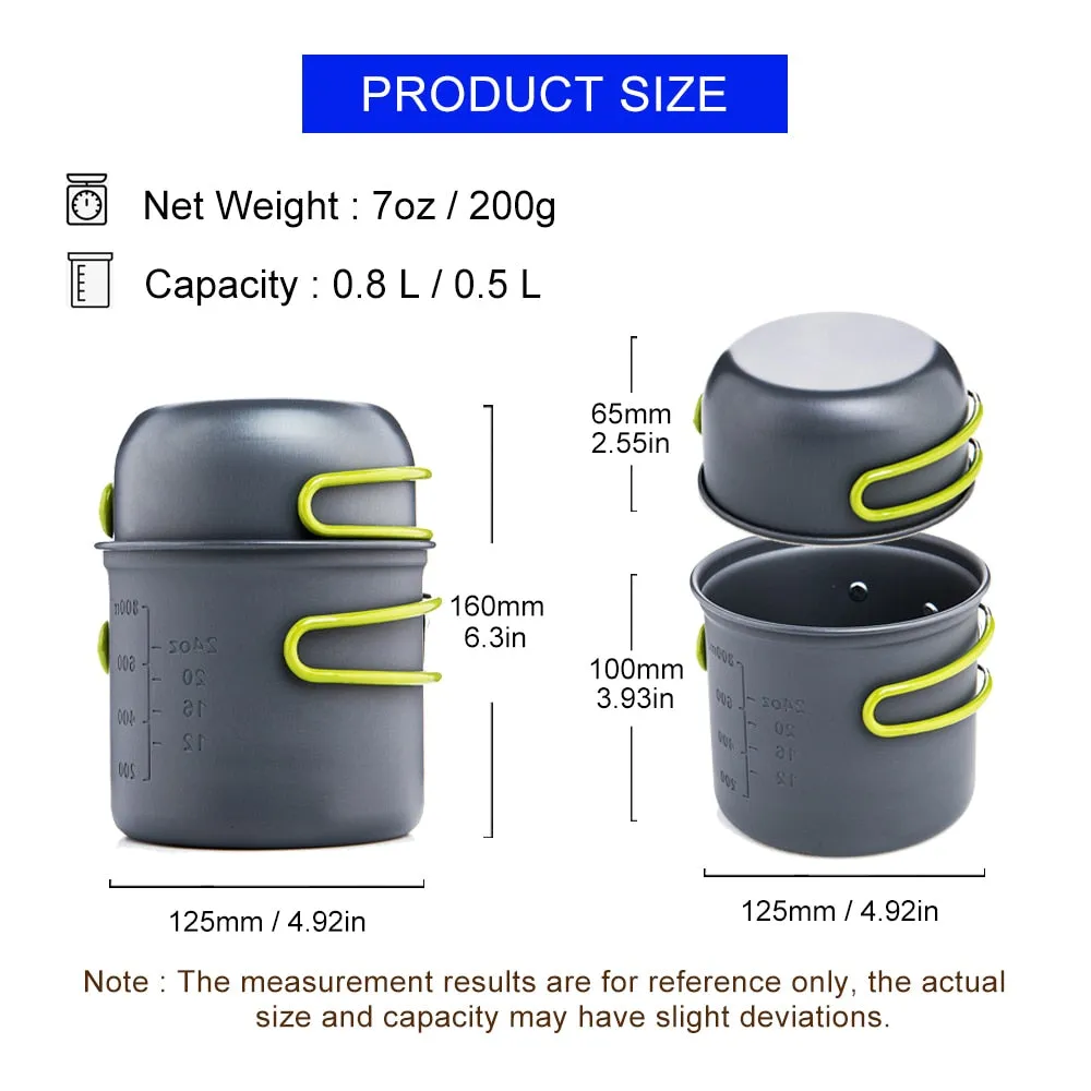 Ultralight Non-Stick Camping Cookware