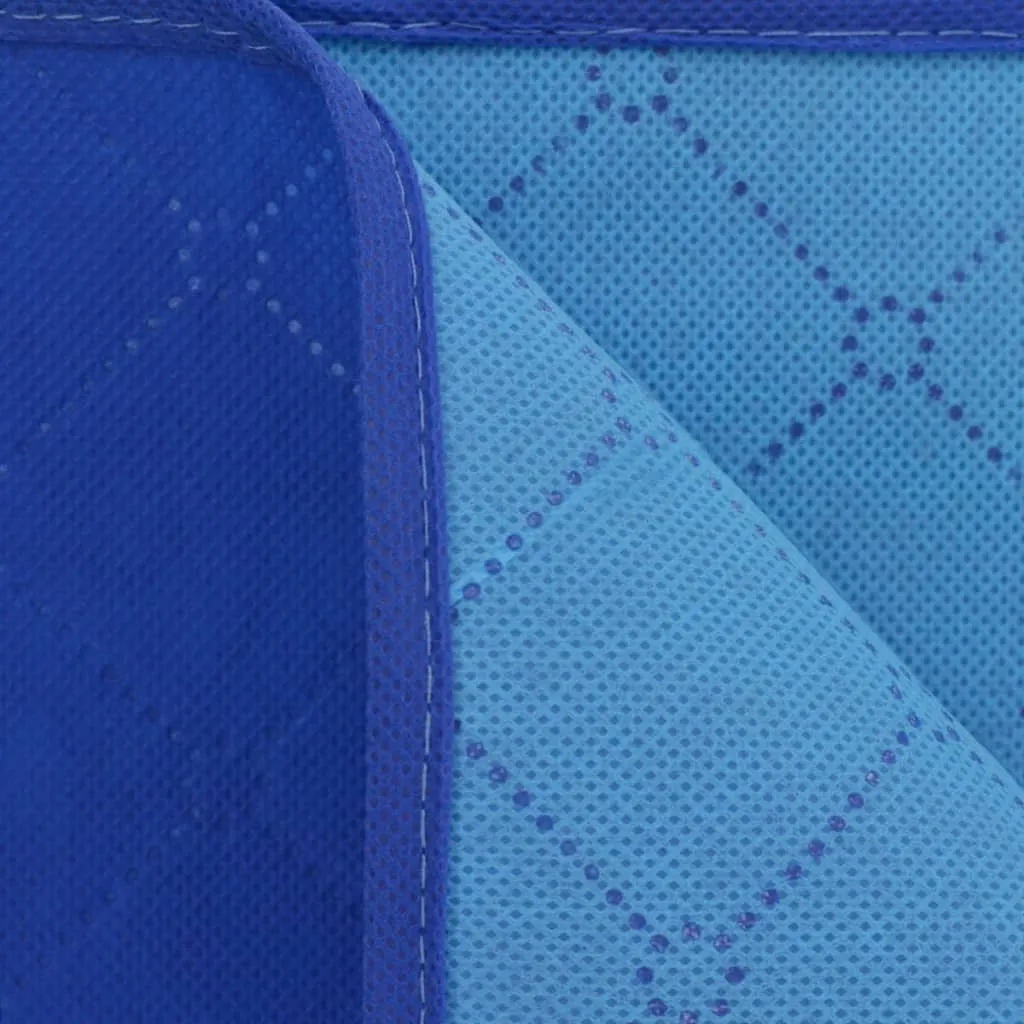 vidaXL Picnic Blanket Blue and Light Blue 100x150 cm