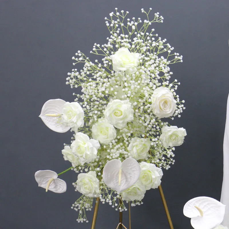 White Wedding Arch Decor Table Centerpiece Party Floor Flower Ball A161 A7480
