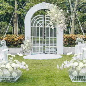 White Wedding Arch Decor Table Centerpiece Party Floor Flower Ball A161 A7480